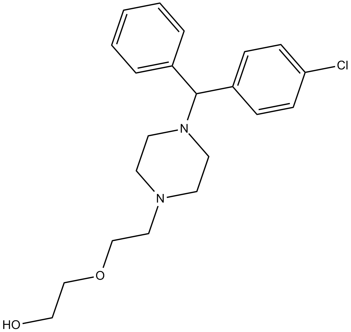 Hydroxyzine Chemical Structure