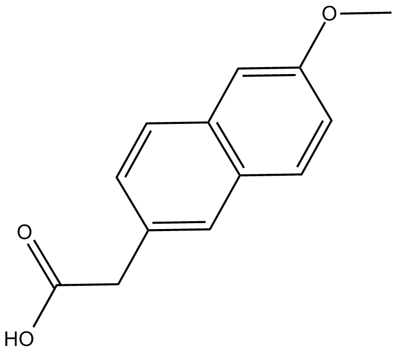 6-methoxy Naphthalene Acetic Acid Chemical Structure