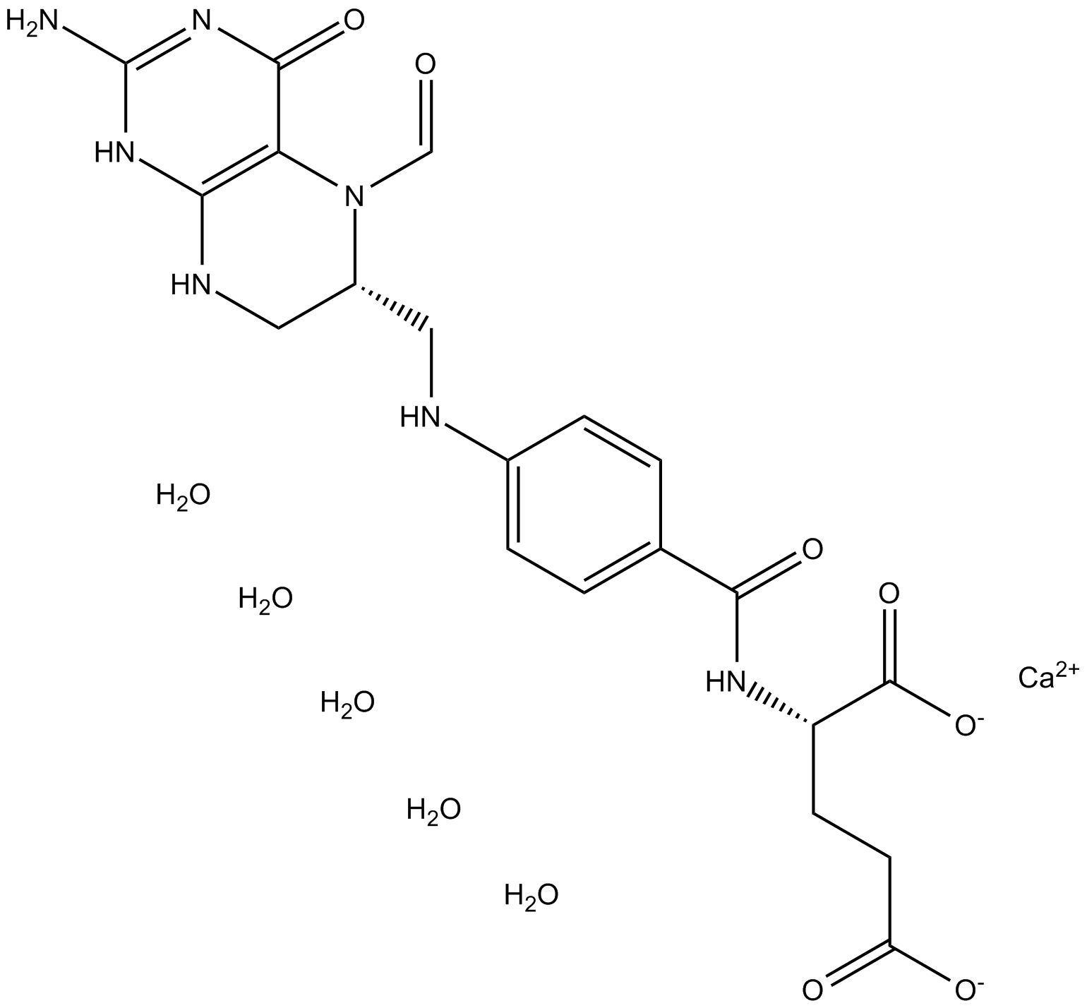 Leucovorin Calcium Chemical Structure