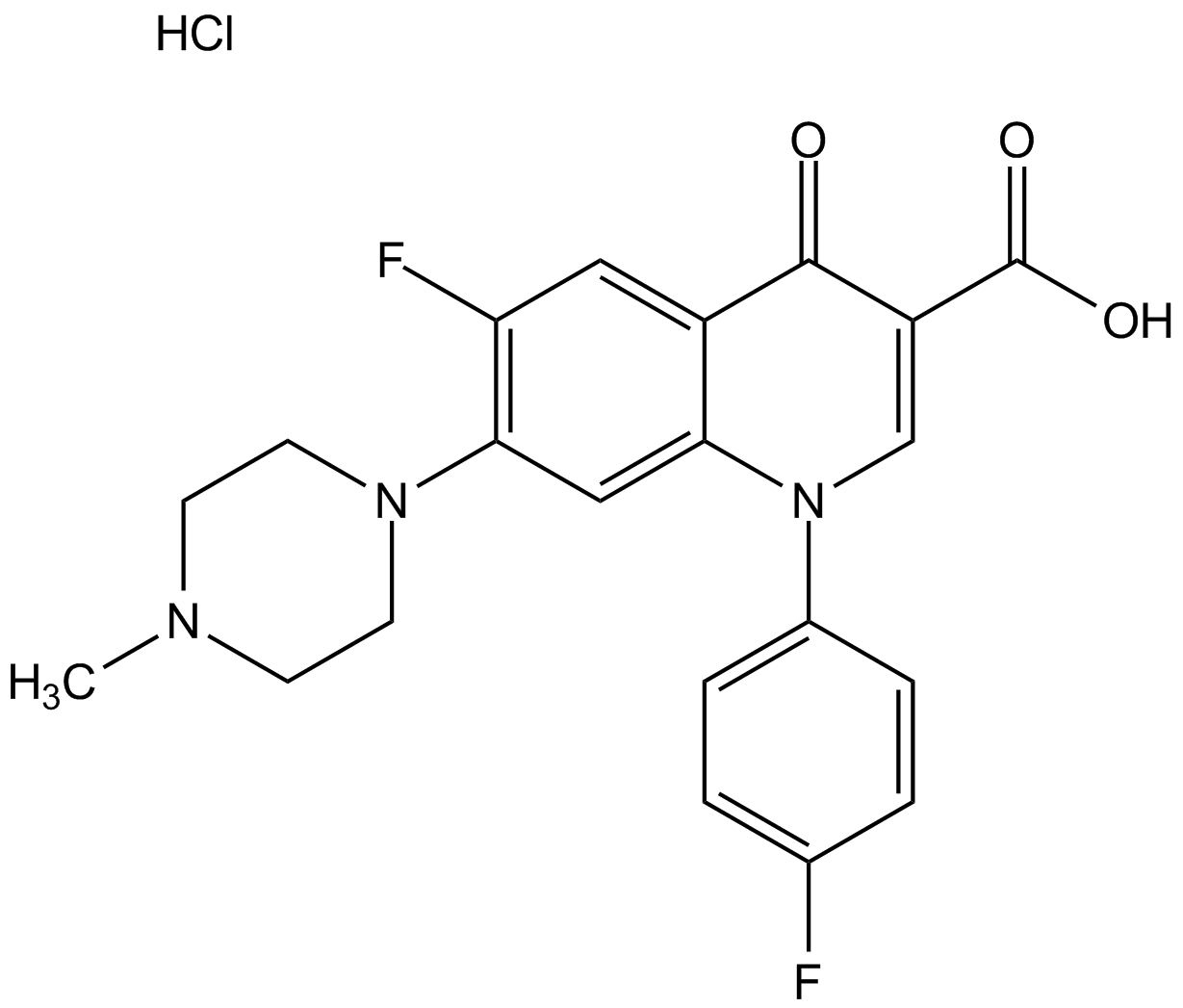 Difloxacin HCl Chemical Structure