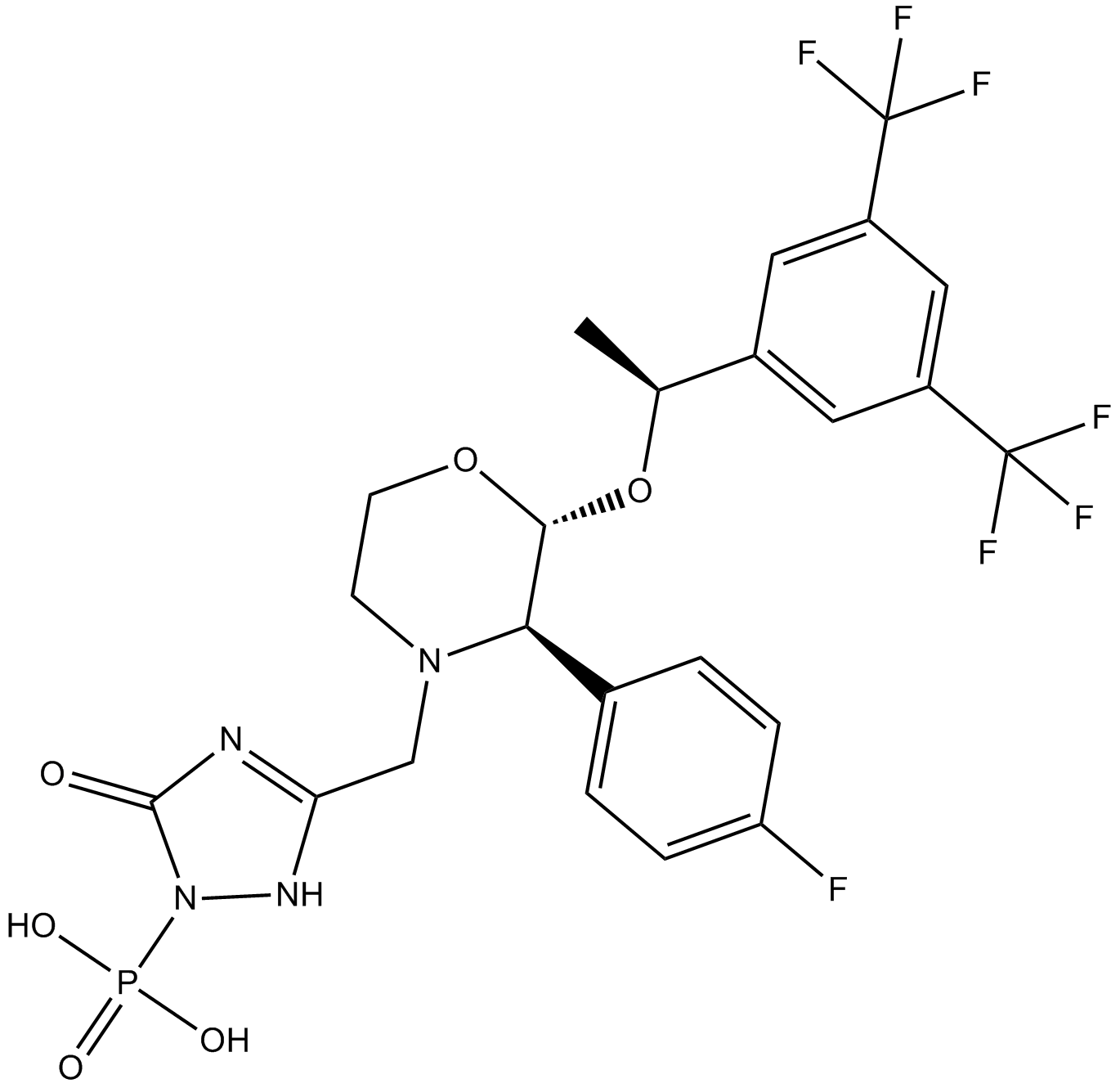 Fosaprepitant Chemical Structure