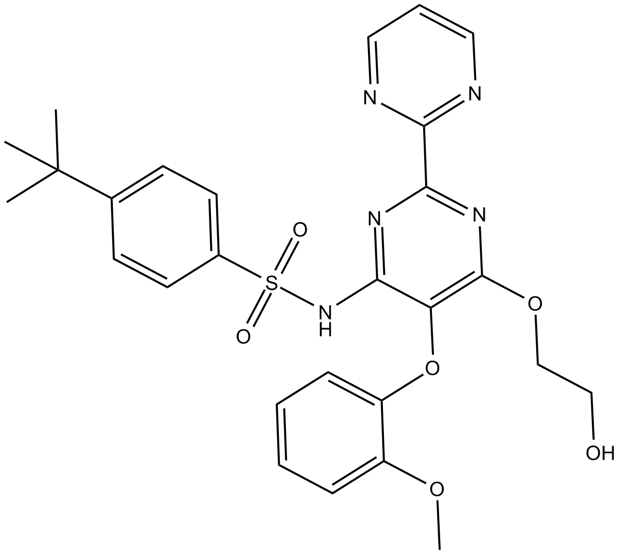 Bosentan Chemical Structure