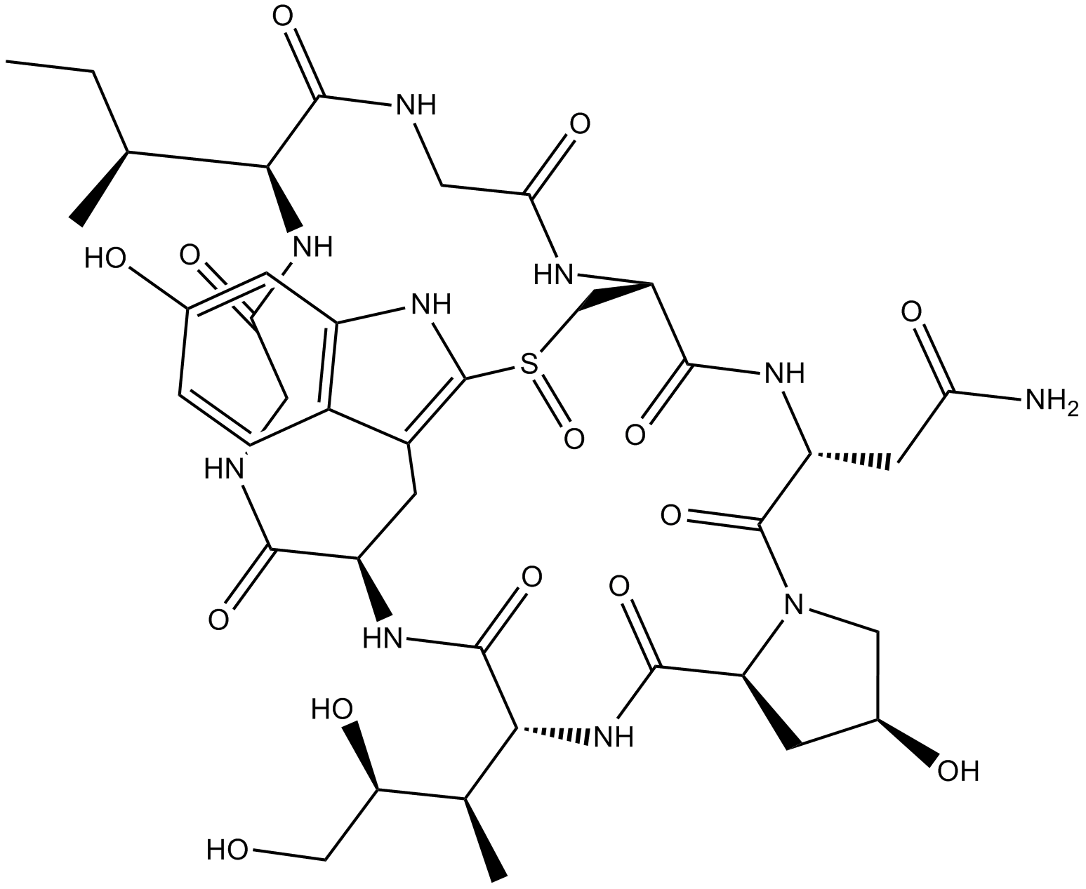 α-Amanitin Chemical Structure