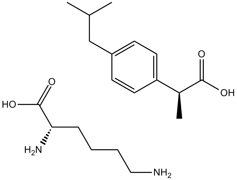 Ibuprofen Lysine Chemical Structure