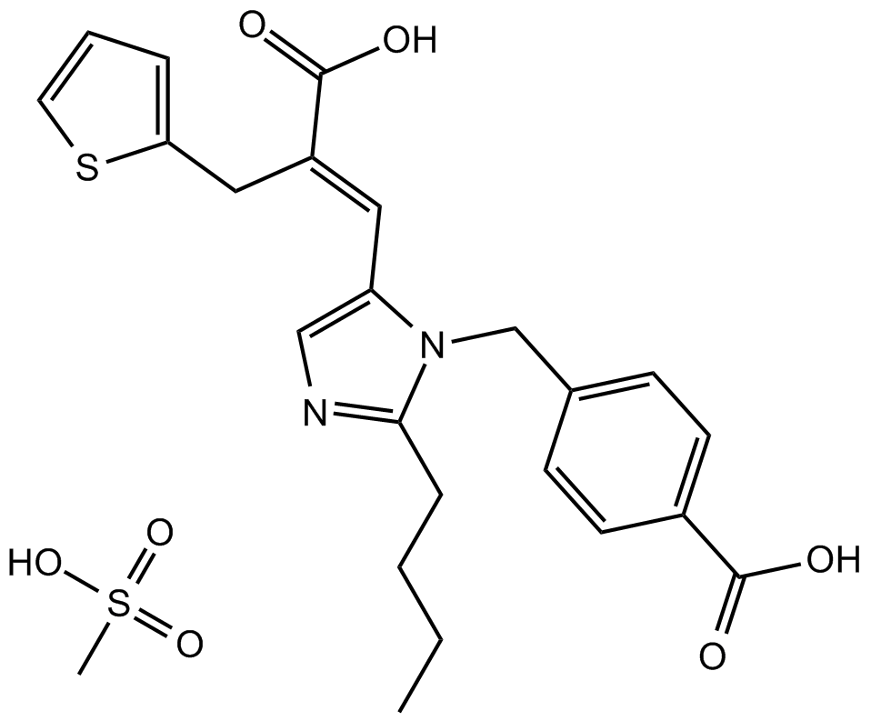 Eprosartan Mesylate Chemical Structure