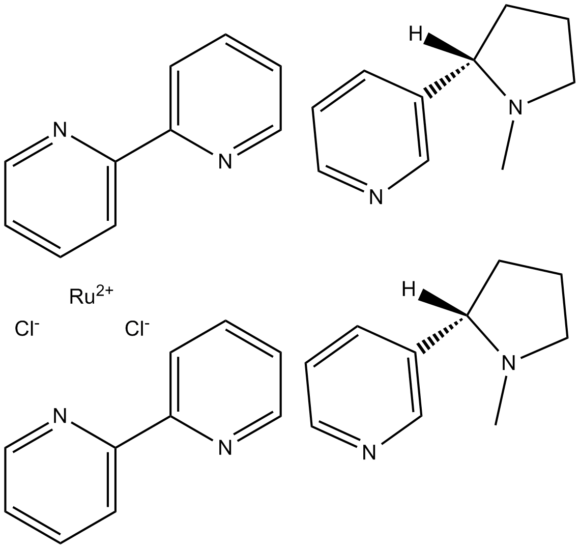 RuBi-Nicotine Chemical Structure