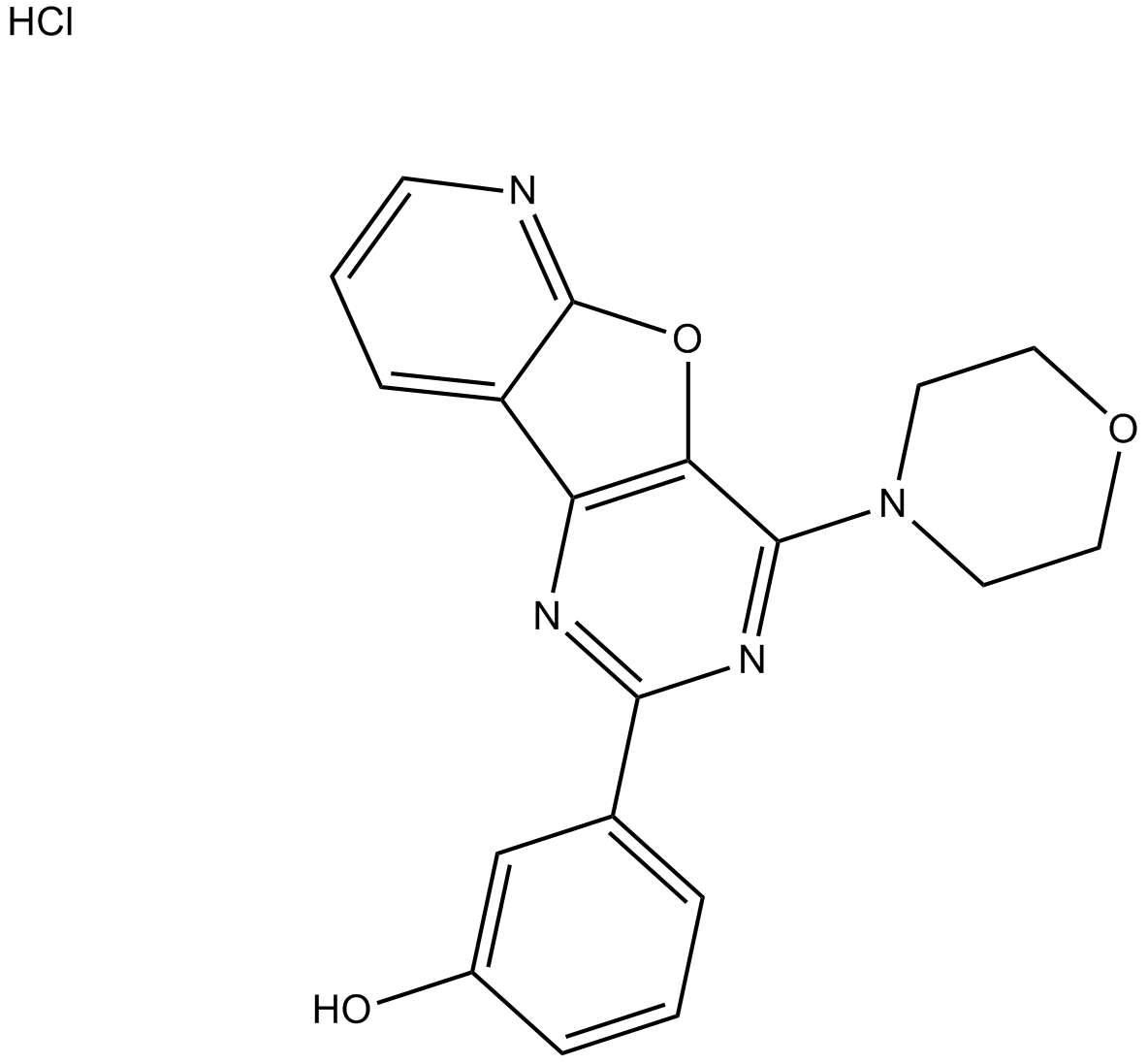 PI-103 Hydrochloride Chemical Structure