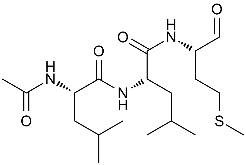 Calpain Inhibitor II, ALLM Chemical Structure