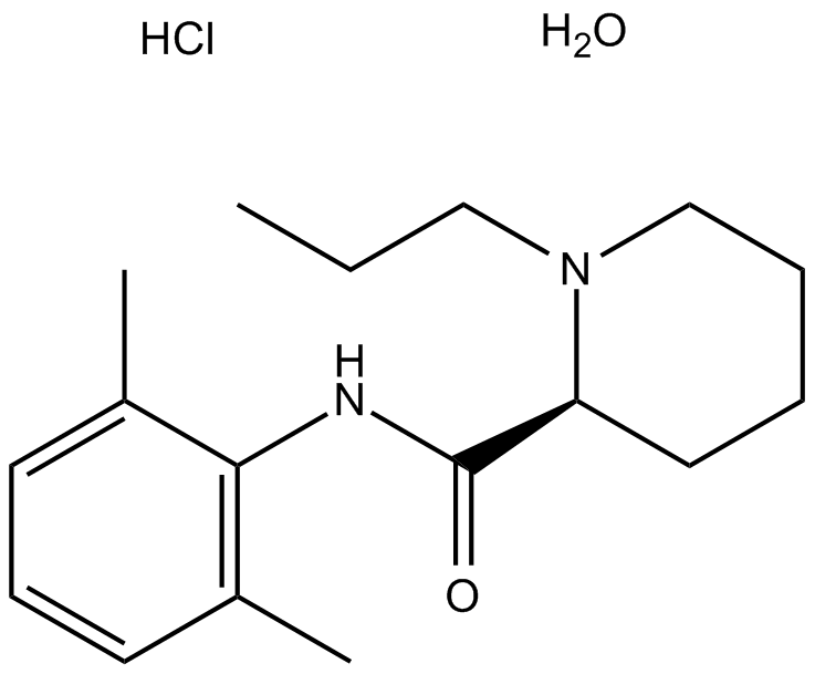 Ropivacaine hydrochloride monohydrate Chemical Structure