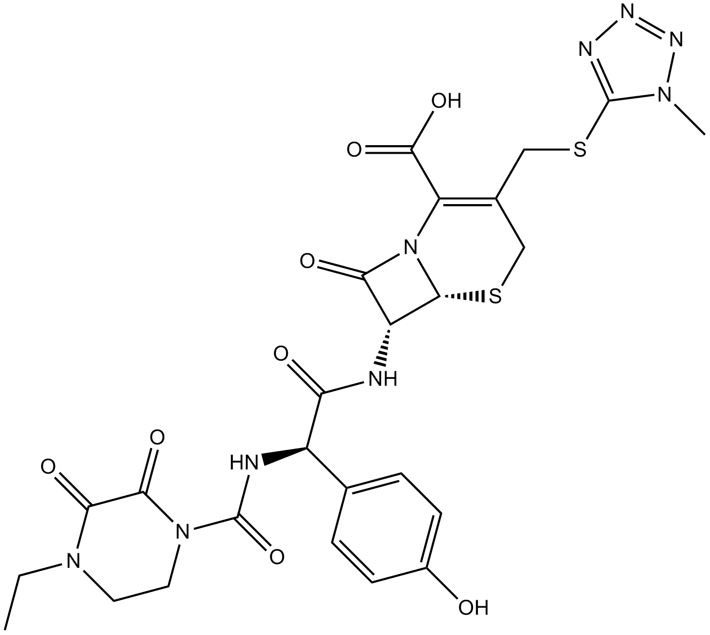Cefoperazone Chemical Structure