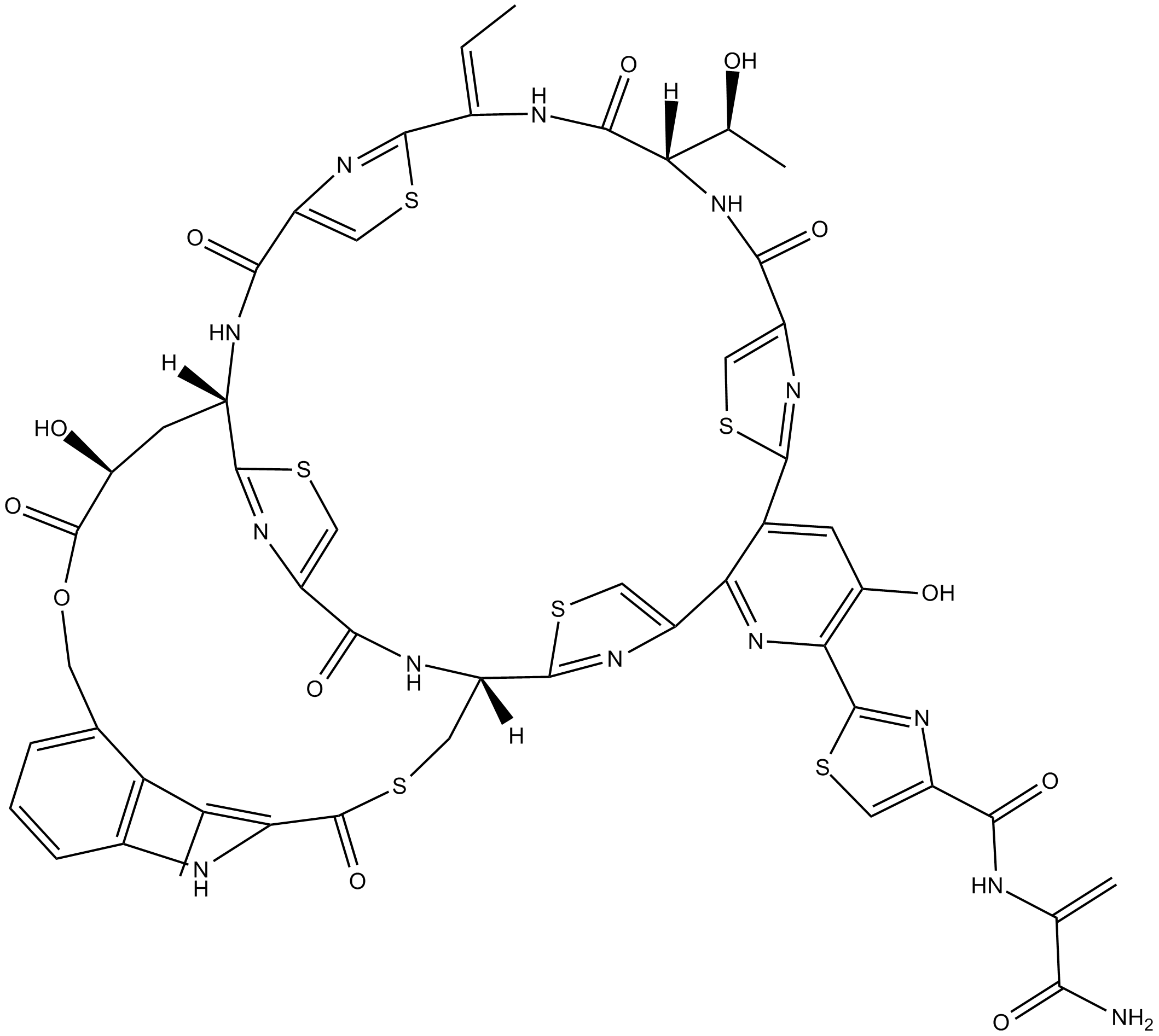 Nosiheptide Chemical Structure