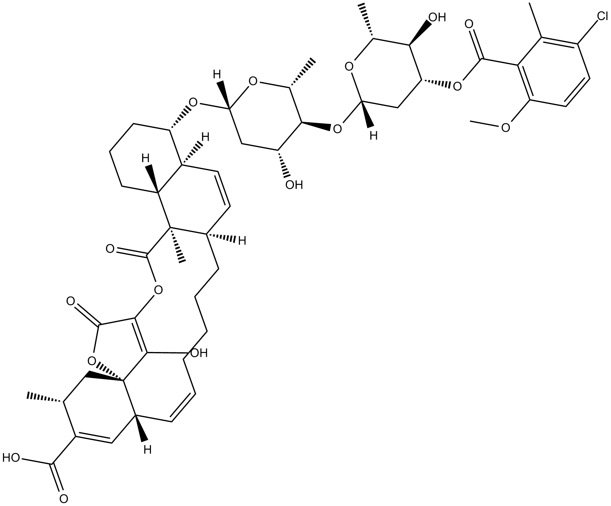 Chlorothricin Chemical Structure