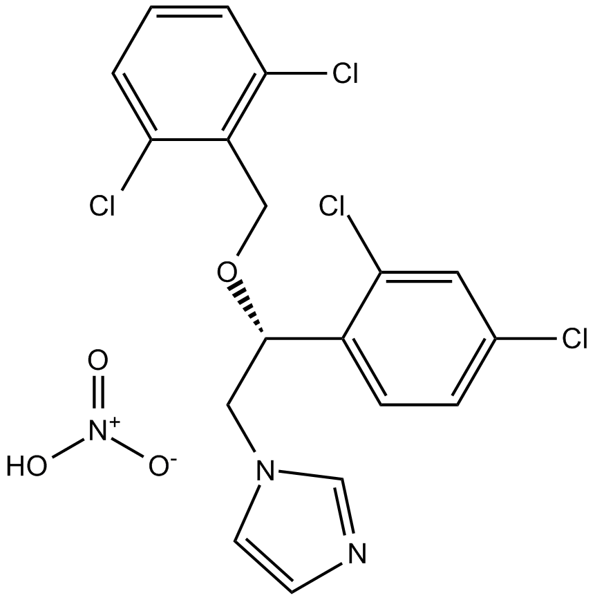 Isoconazole nitrate Chemical Structure