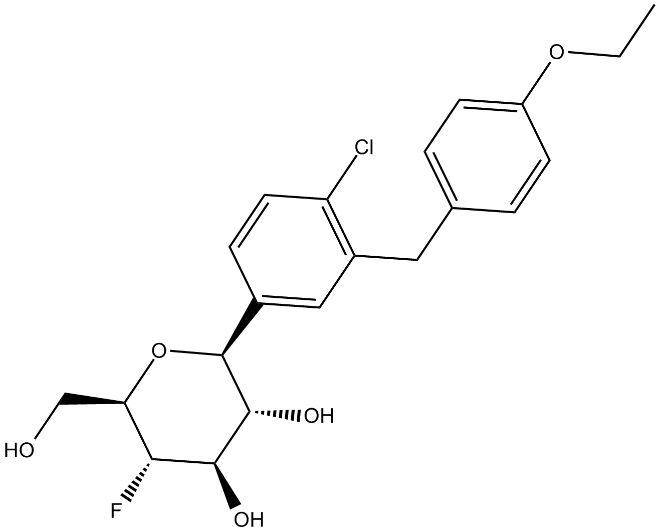 fluoro-Dapagliflozin Chemical Structure