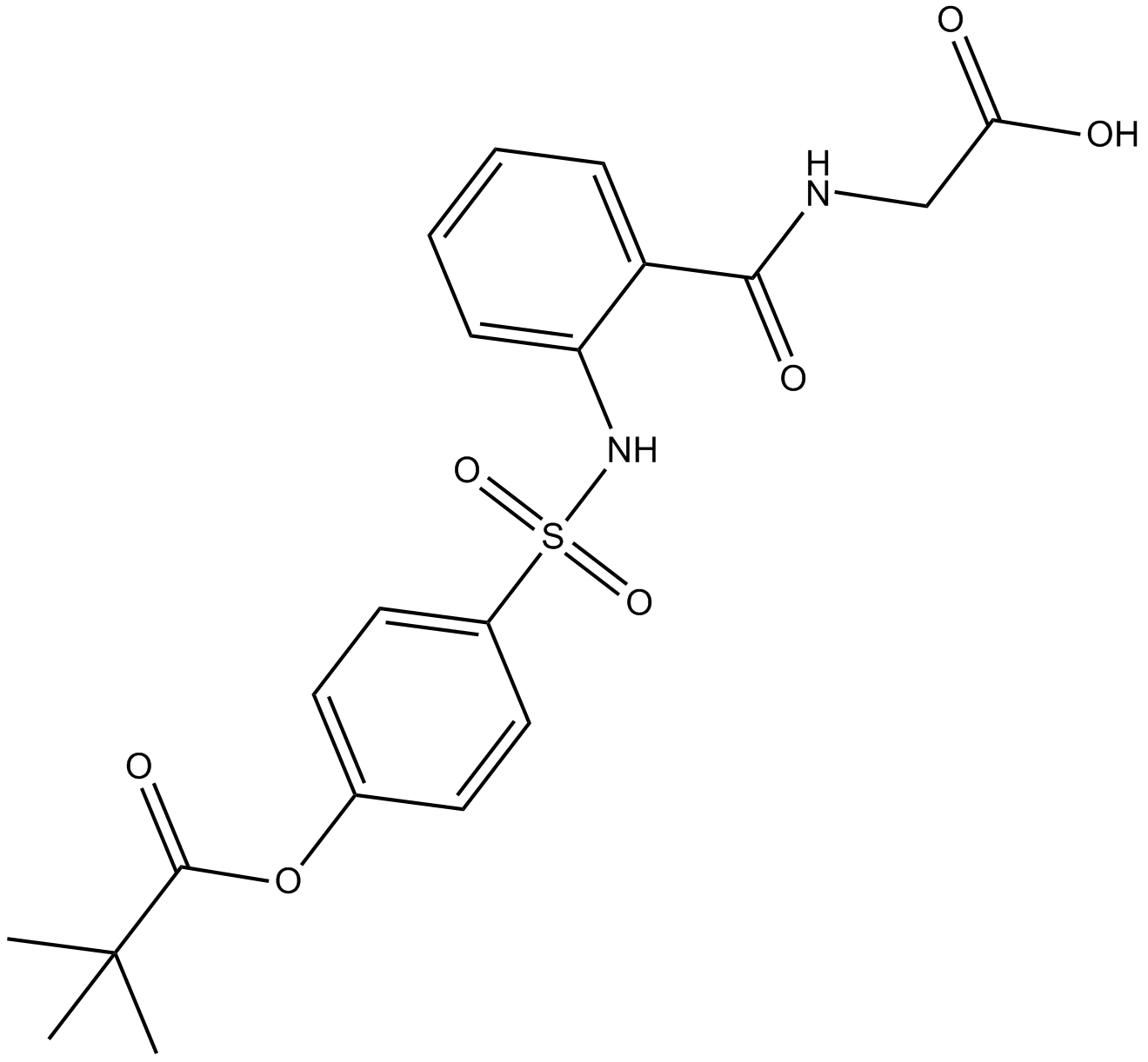 Sivelestat (ONO-5046) Chemical Structure