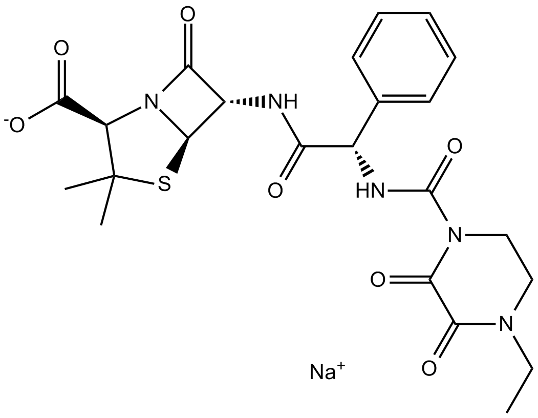 Piperacillin Sodium Chemical Structure