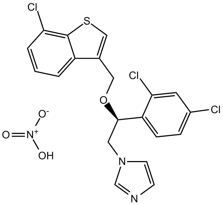 Sertaconazole nitrate Chemical Structure