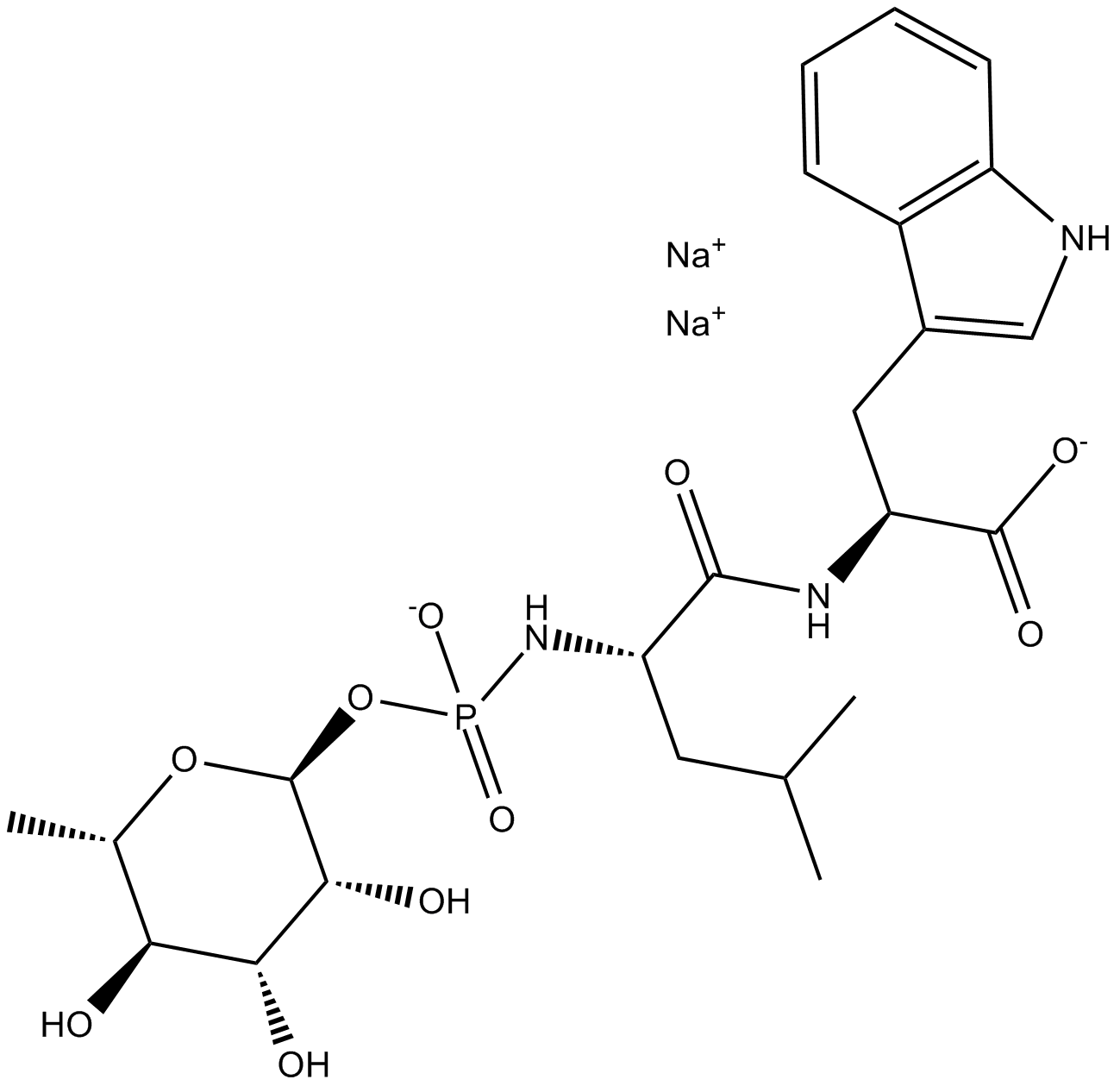 Phosphoramidon Disodium Salt Chemical Structure