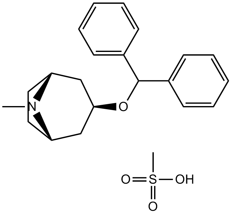 Benztropine mesylate Chemical Structure