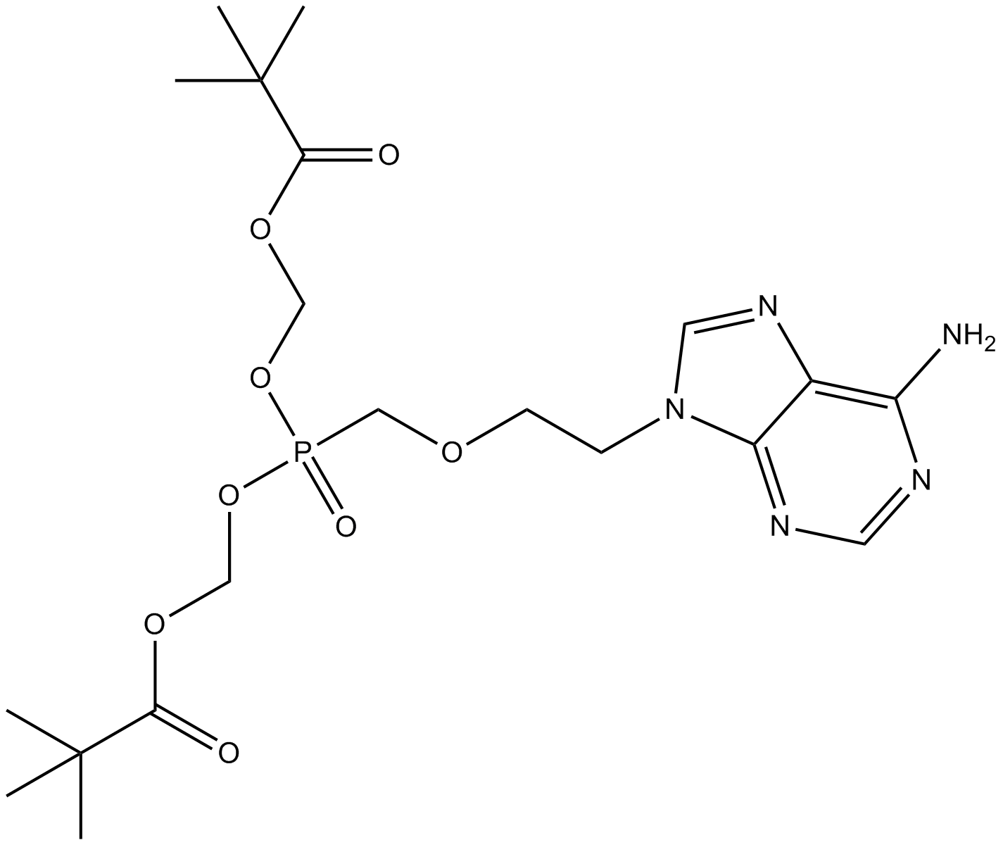 Adefovir Dipivoxil Chemical Structure