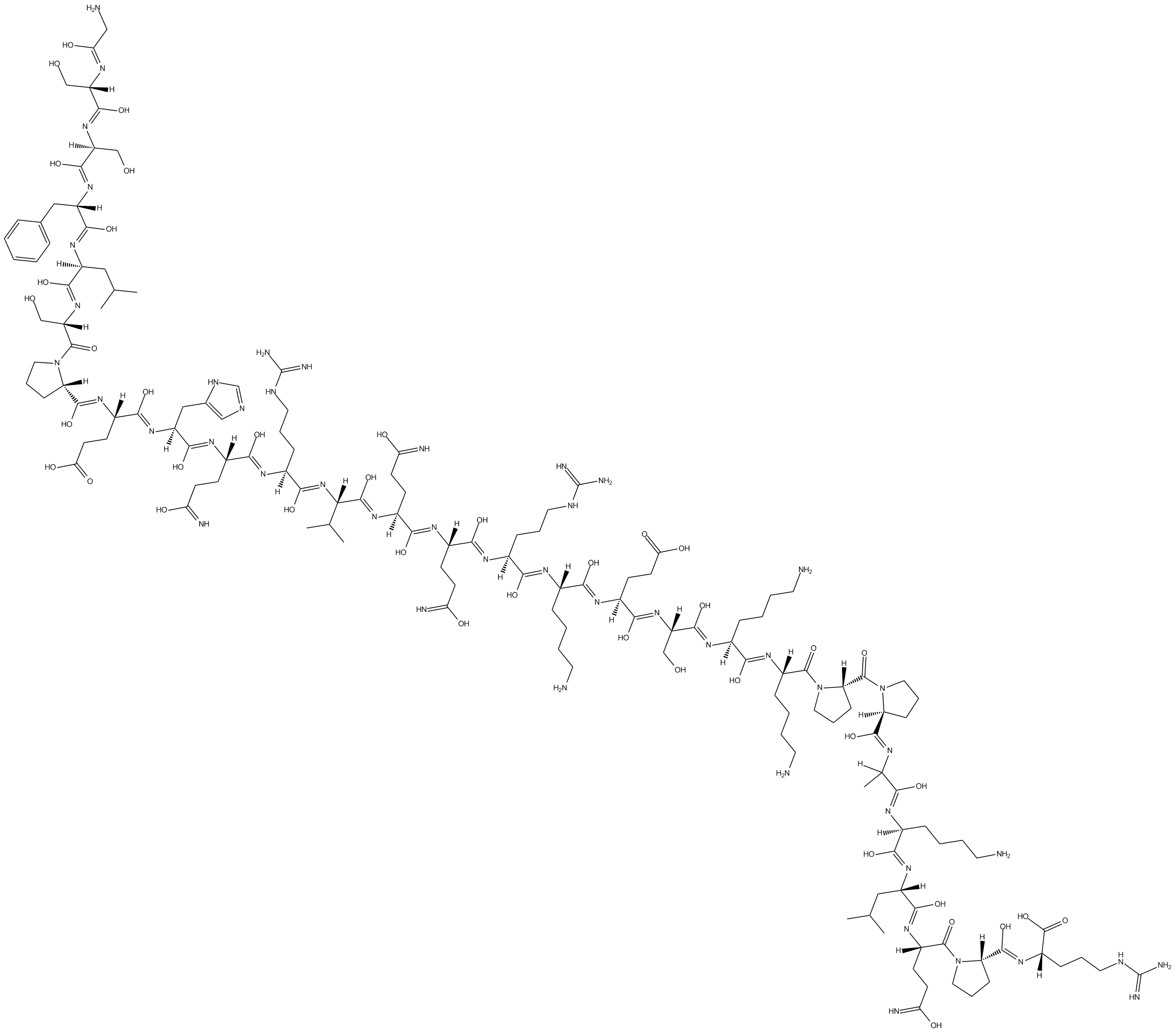 [Des-octanoyl]-Ghrelin (human) Chemical Structure