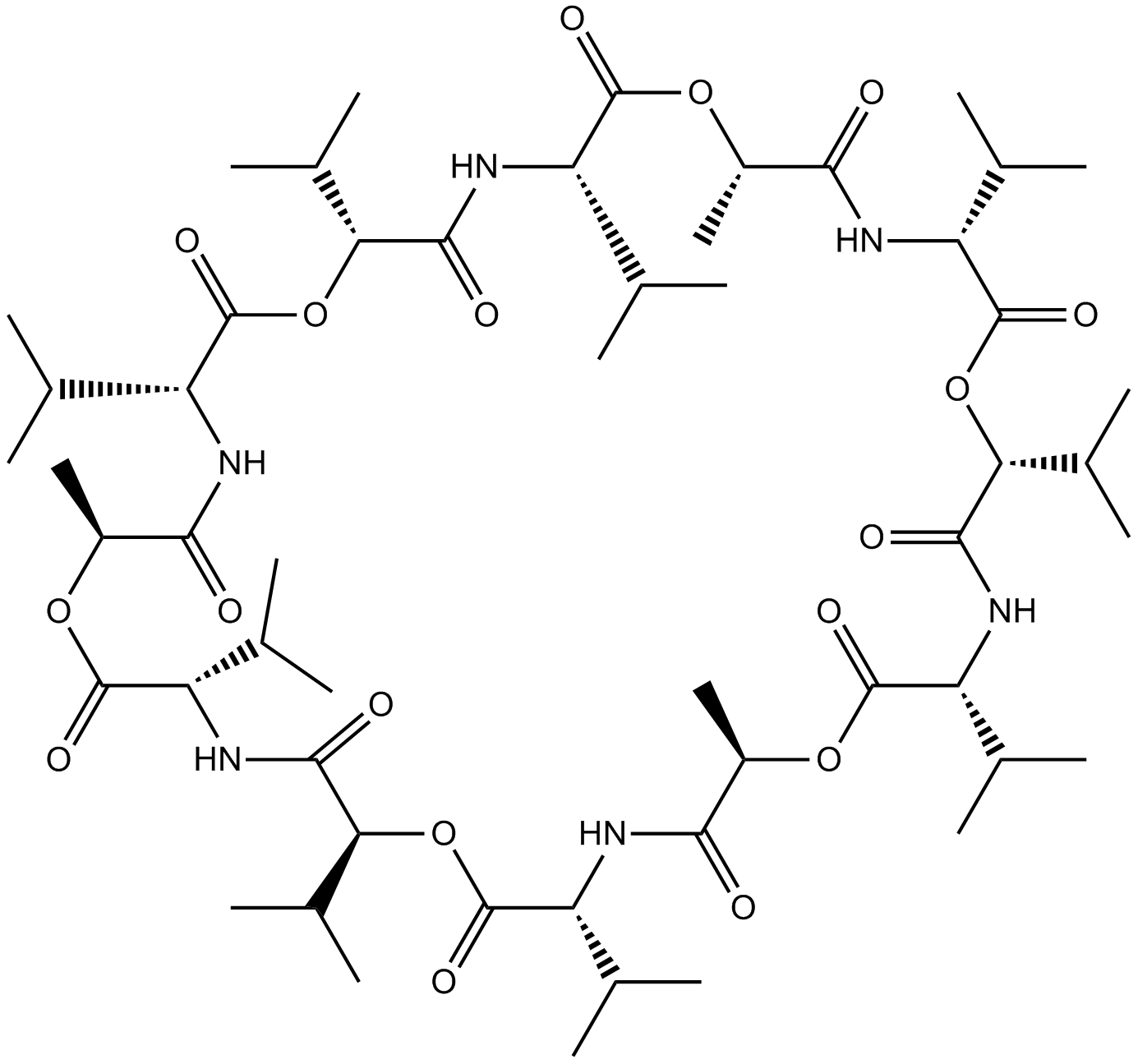 Valinomycin Chemical Structure