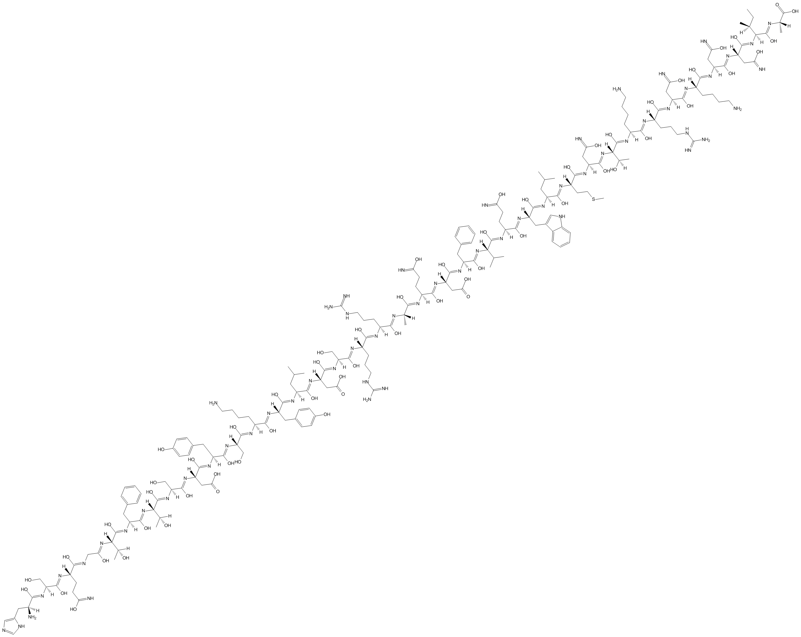 Oxyntomodulin Chemical Structure