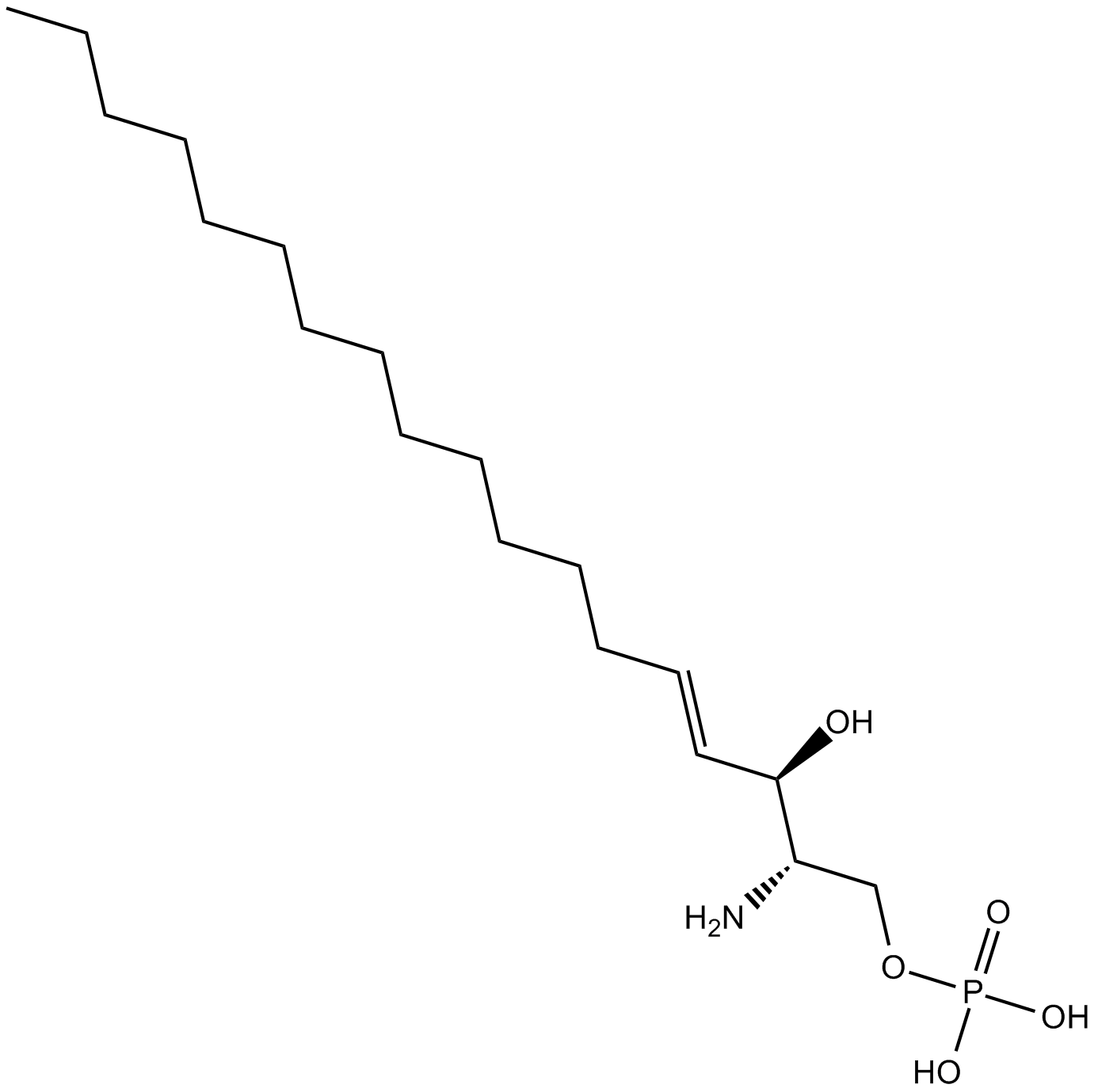 Sphingosine-1-phosphate Chemical Structure