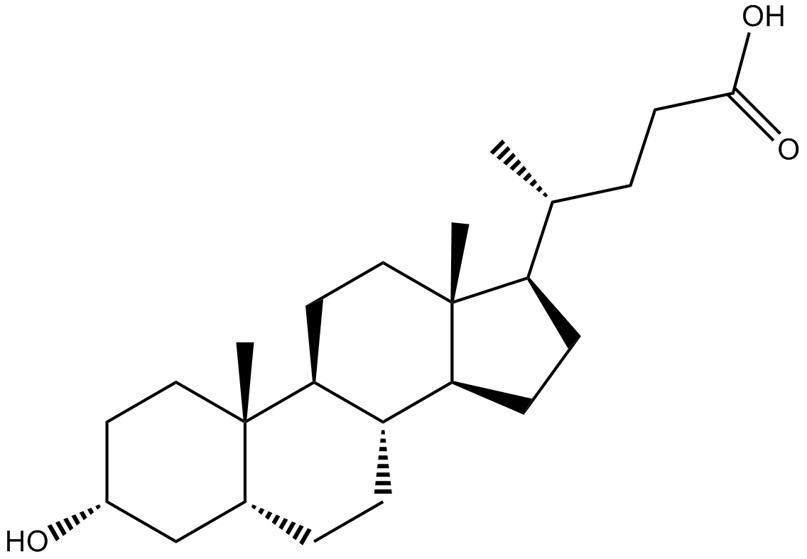 Lithocholic Acid Chemical Structure