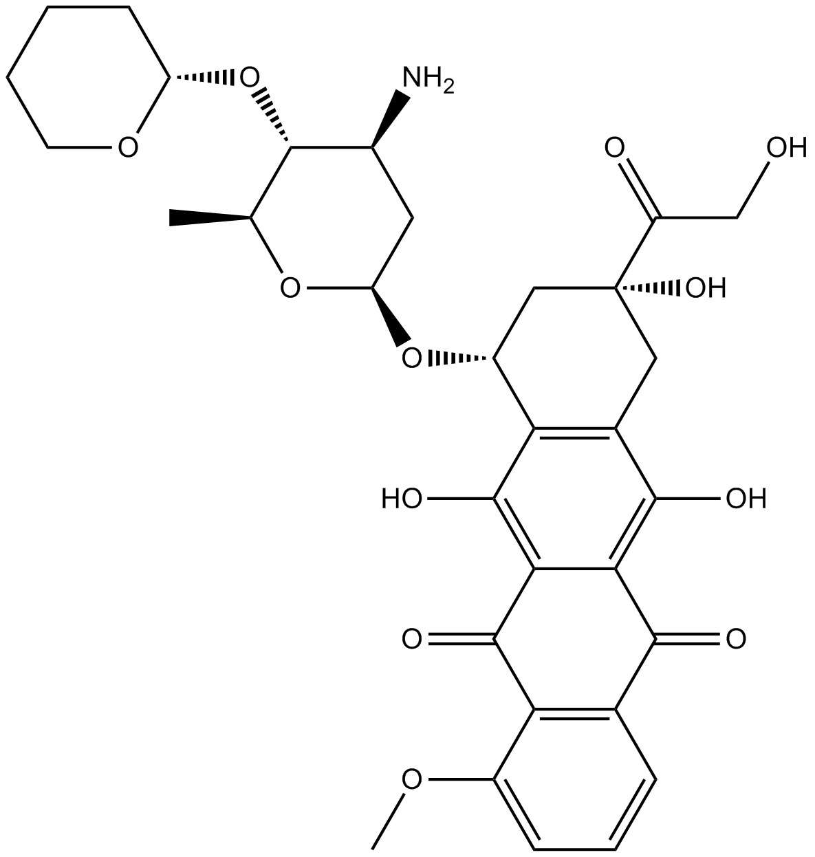 Pirarubicin Chemical Structure