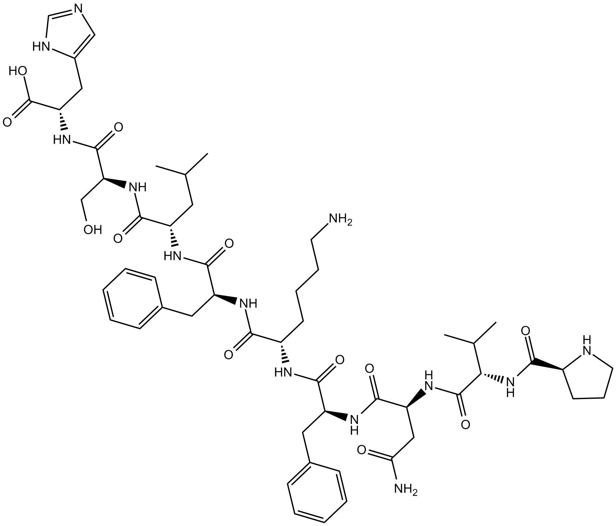 Hemopressin (rat) Chemical Structure