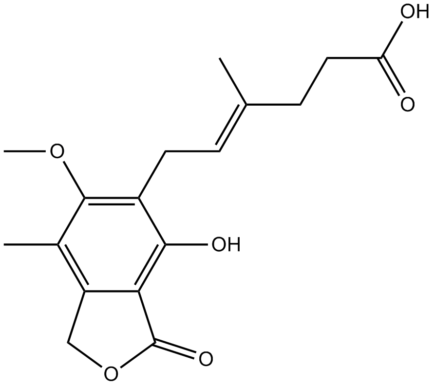 Mycophenolic acid Chemical Structure