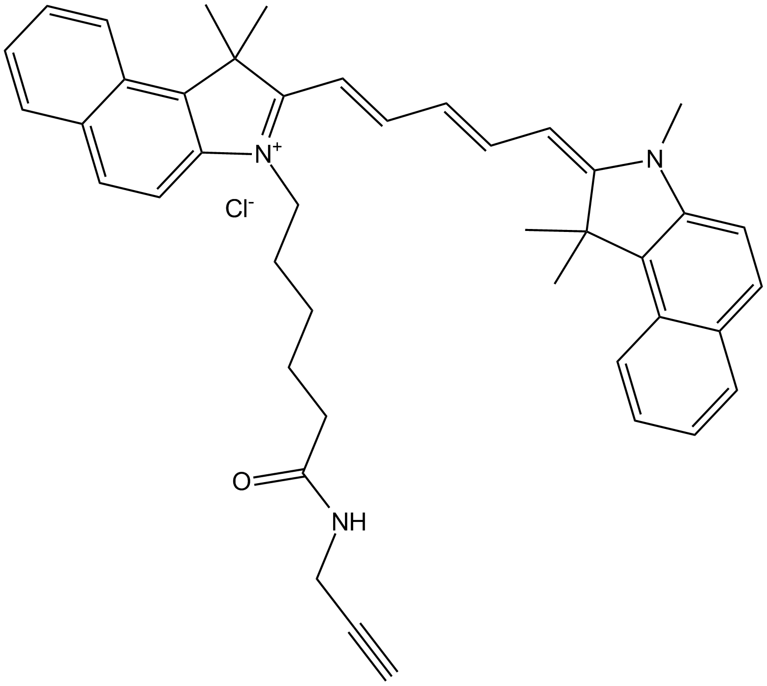 Cyanine5.5 alkyne Chemical Structure