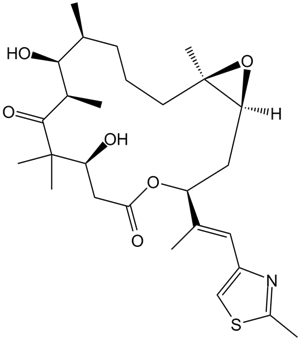 Epothilone B (EPO906, Patupilone) Chemical Structure