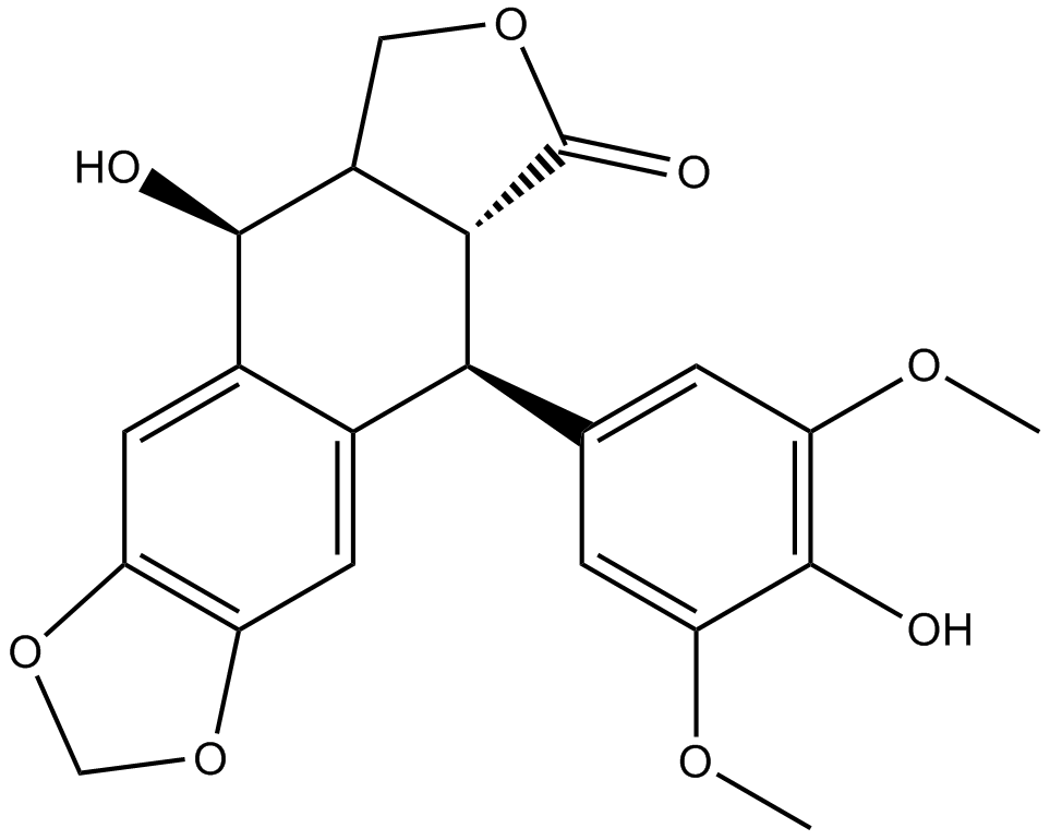 4'-Demethylepipodophyllotoxin Chemical Structure