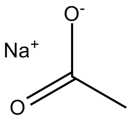 Sodium acetate Chemical Structure