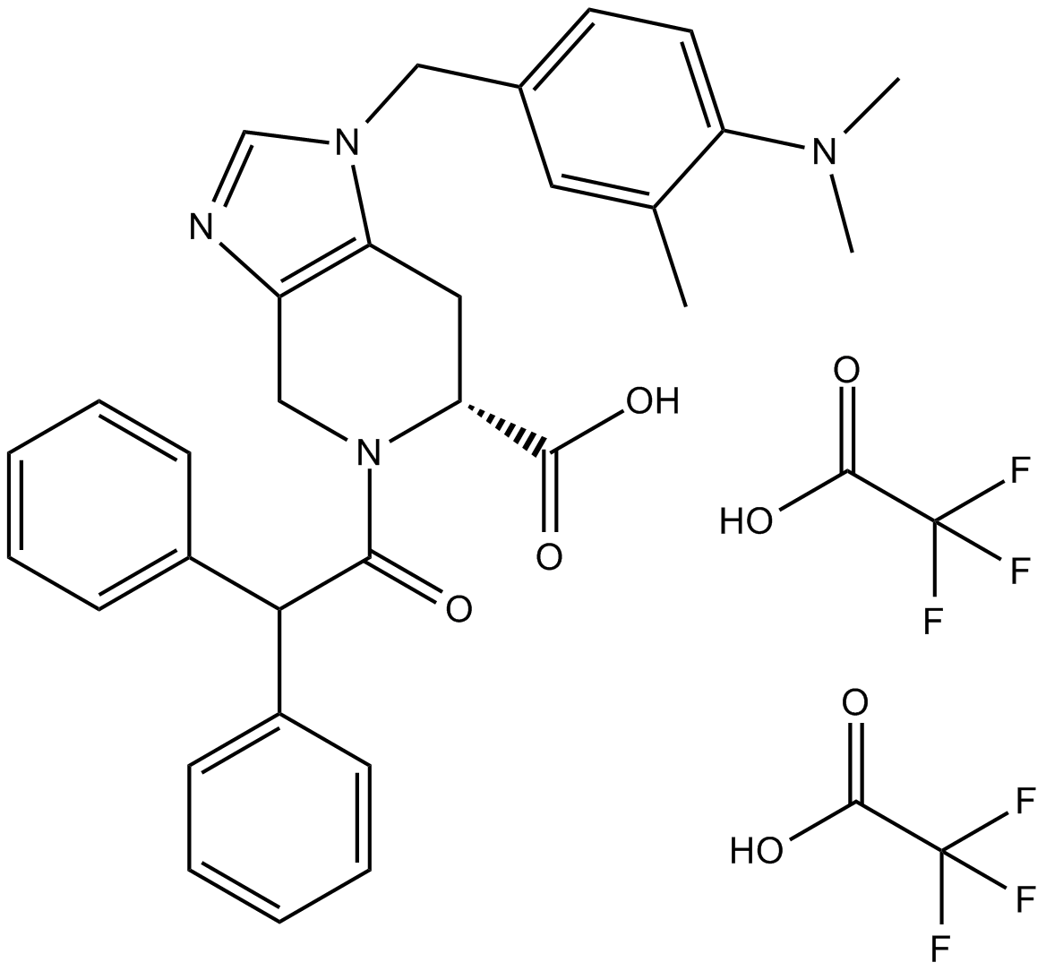 PD 123319 ditrifluoroacetate Chemical Structure