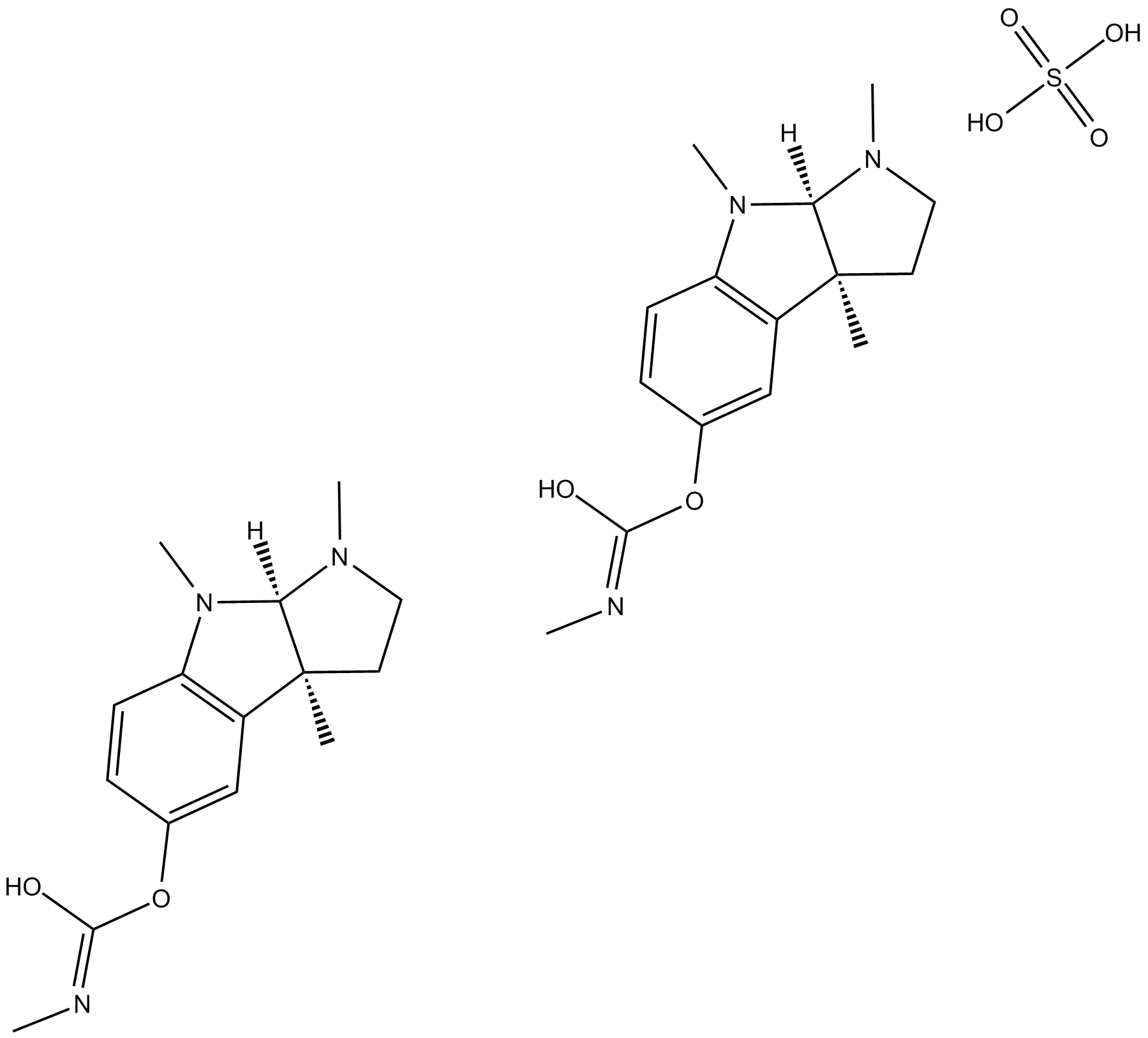 Physostigmine hemisulfate Chemical Structure