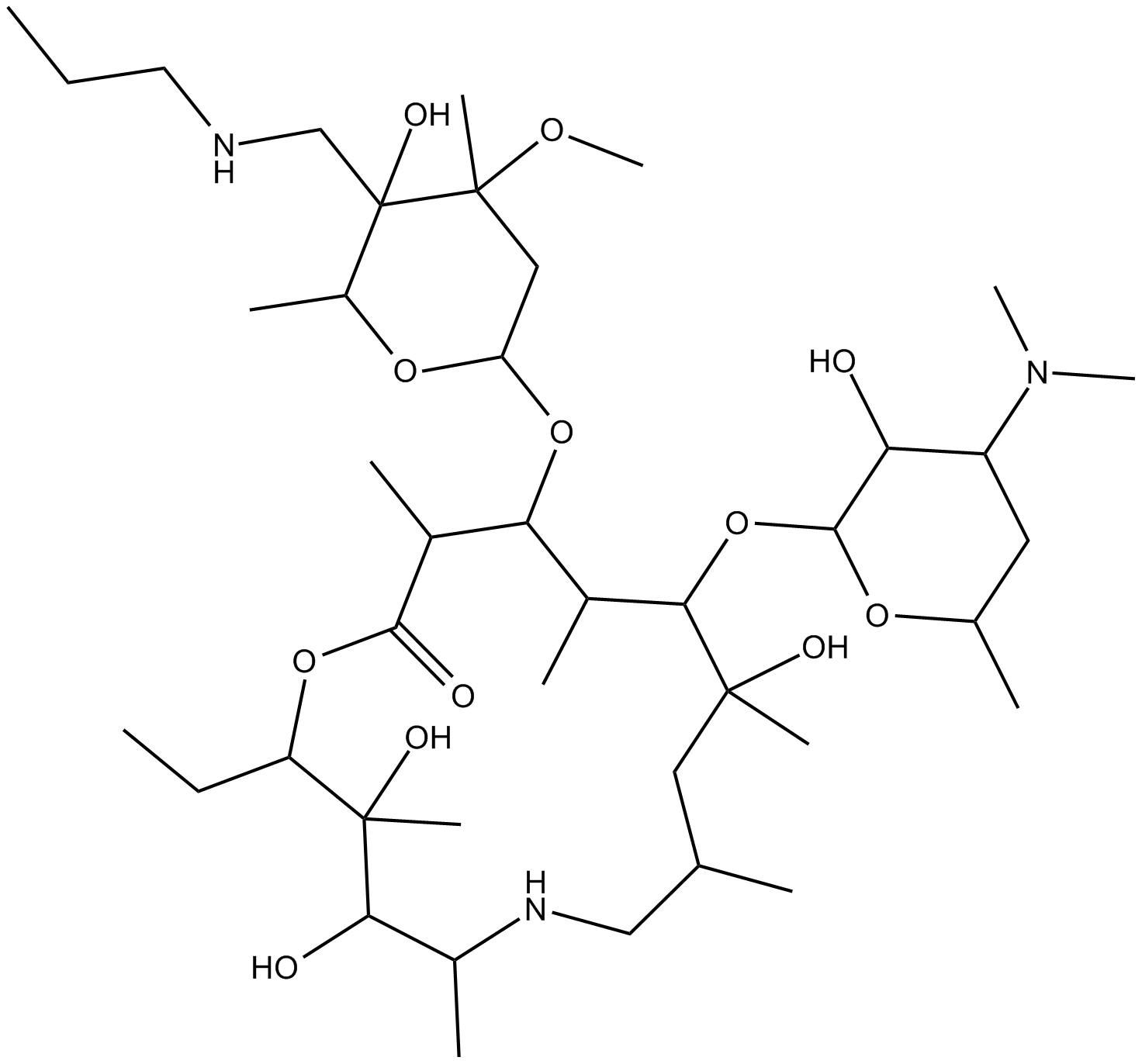 Tulathromycin A Chemical Structure