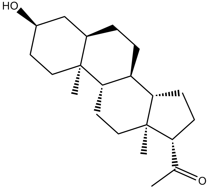 Pregnanolone Chemical Structure