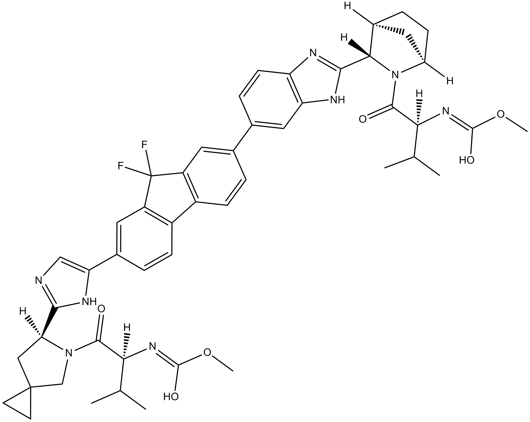 Ledipasvir Chemical Structure