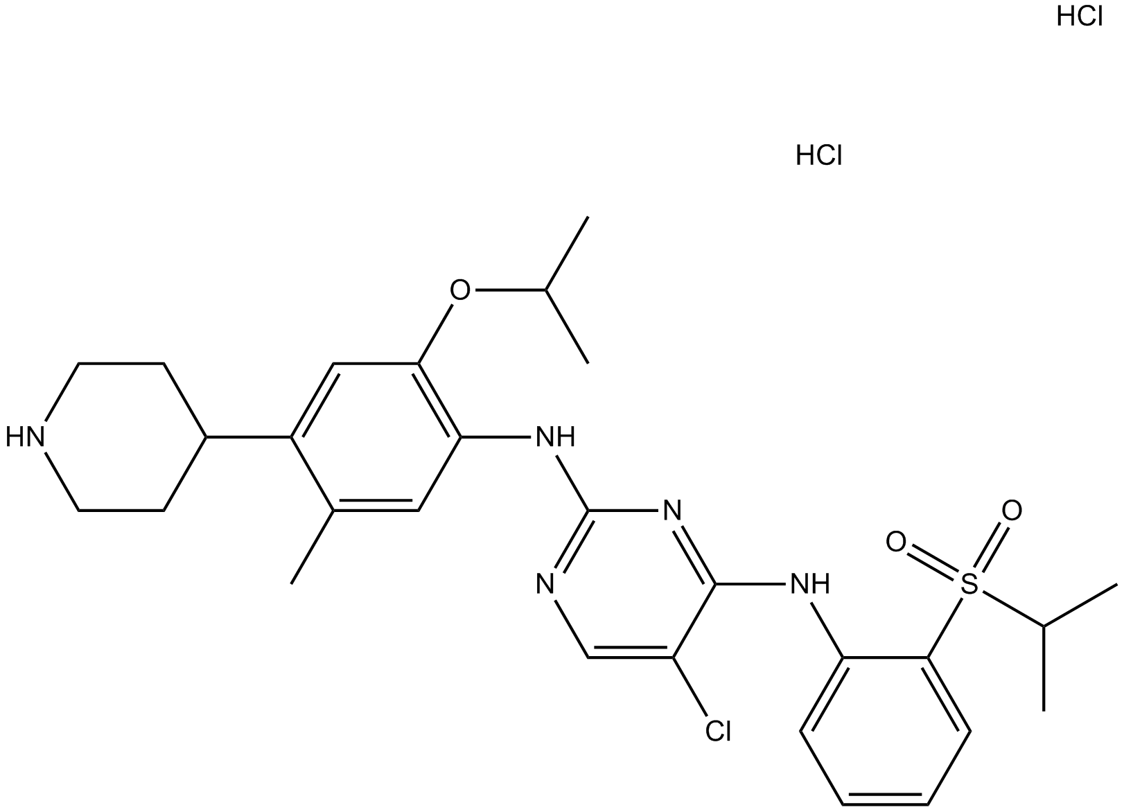 LDK378 dihydrochloride Chemical Structure