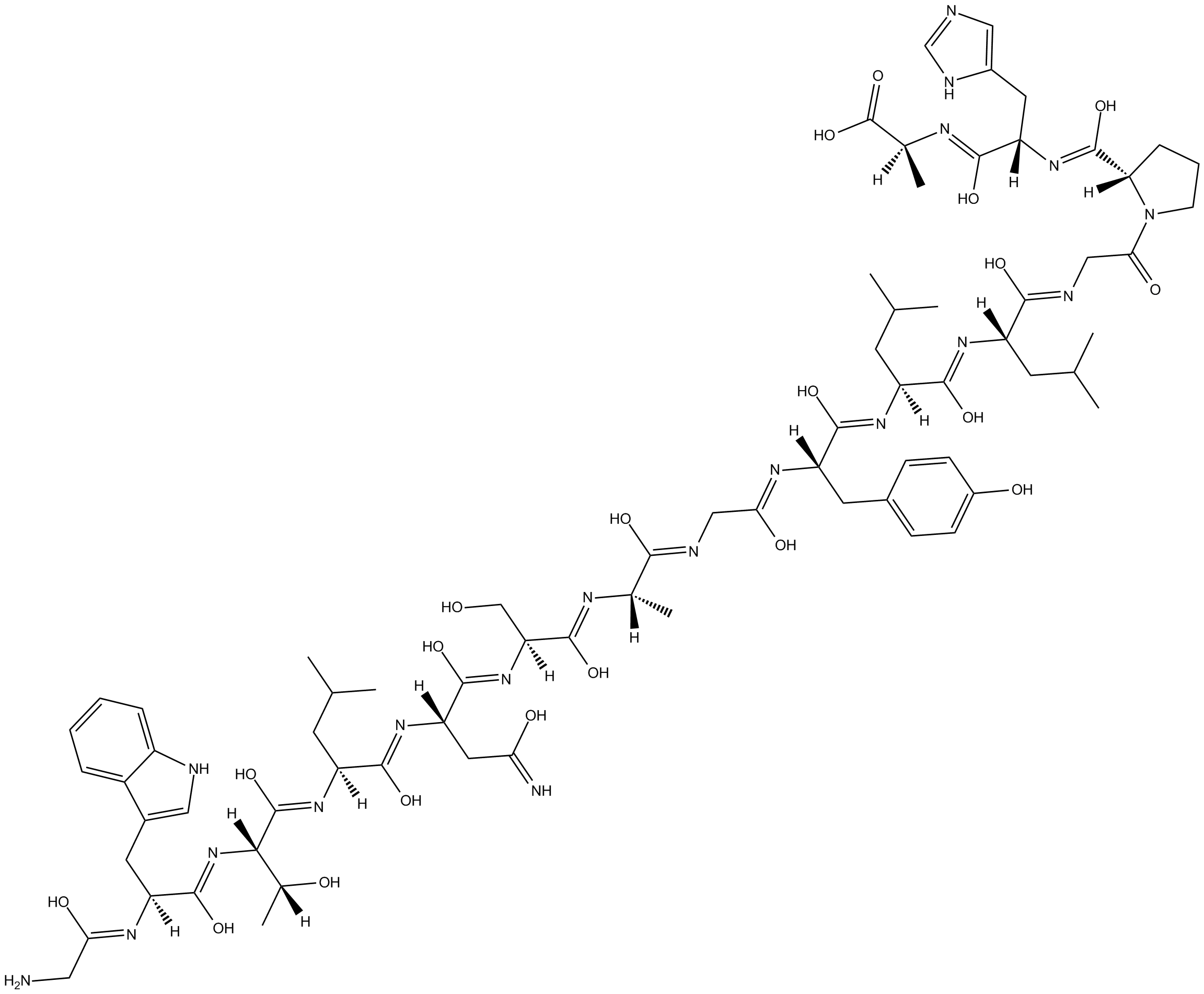 Galanin (1-15) (porcine, rat) Chemical Structure
