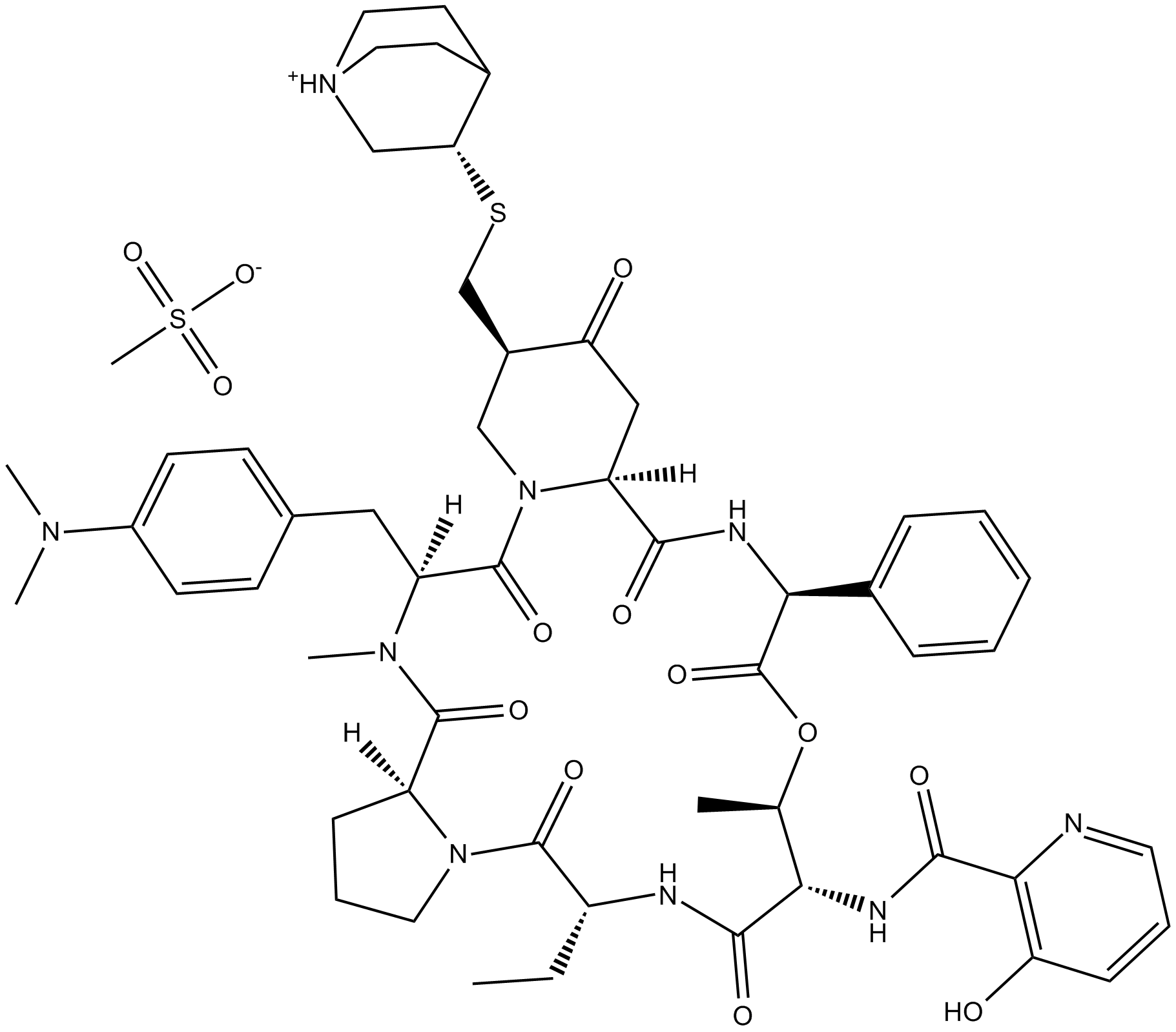Quinupristin (mesylate) Chemical Structure