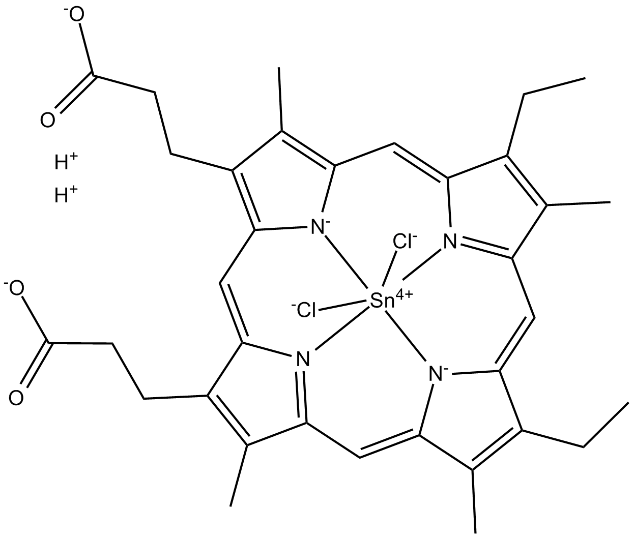 Tin Mesoporphyrin IX (chloride) Chemical Structure