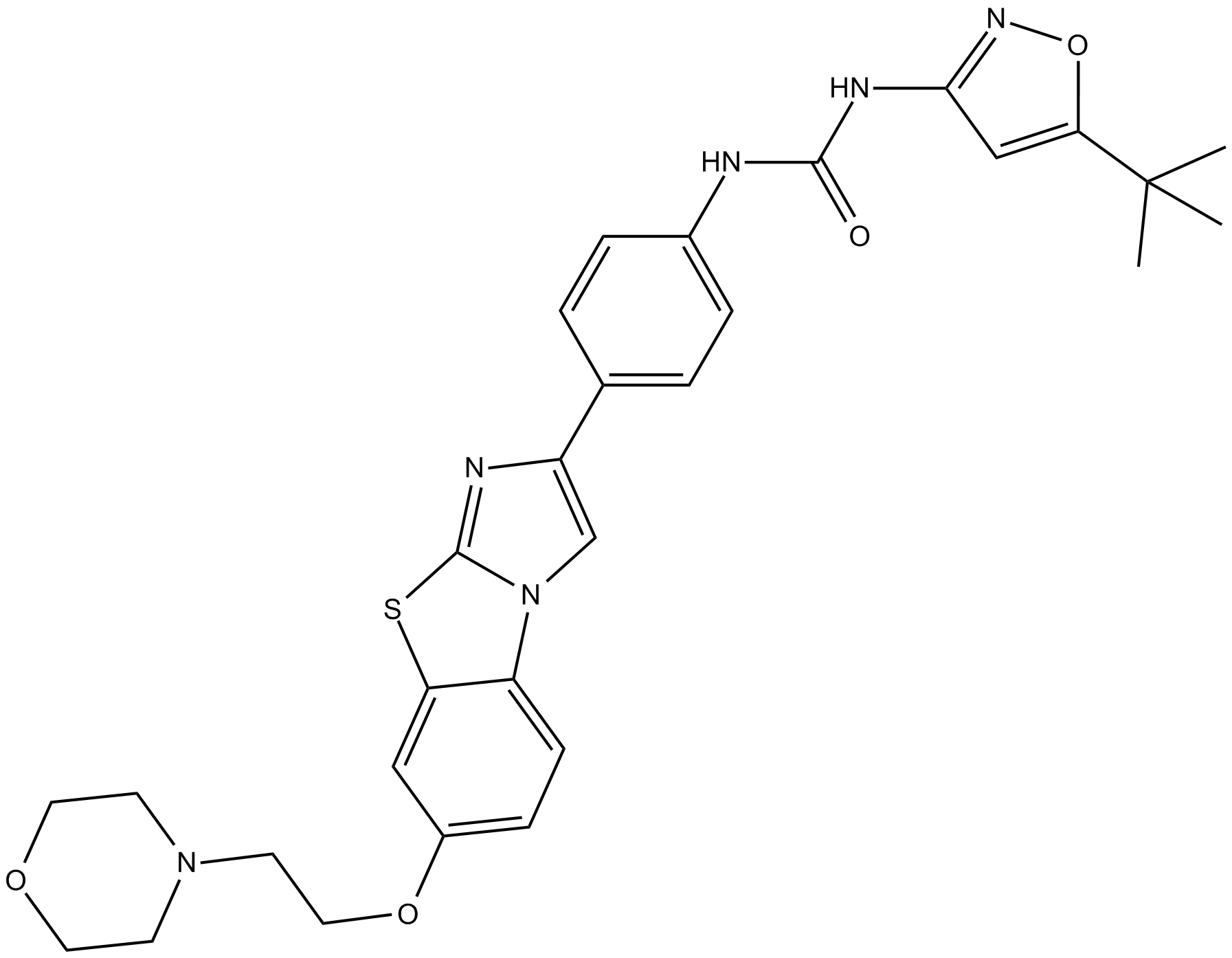 Quizartinib (AC220) Chemical Structure