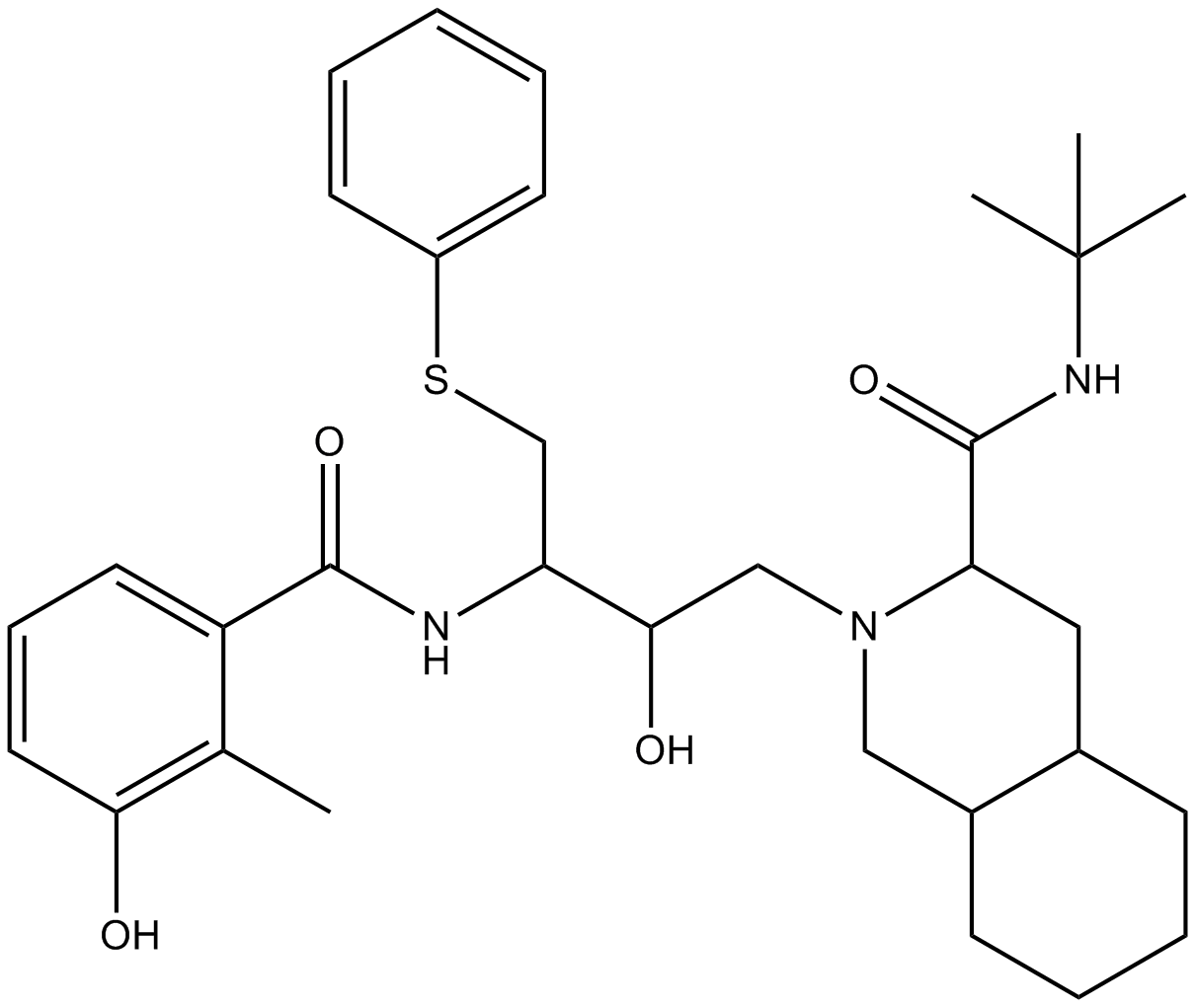 Nelfinavir Chemical Structure