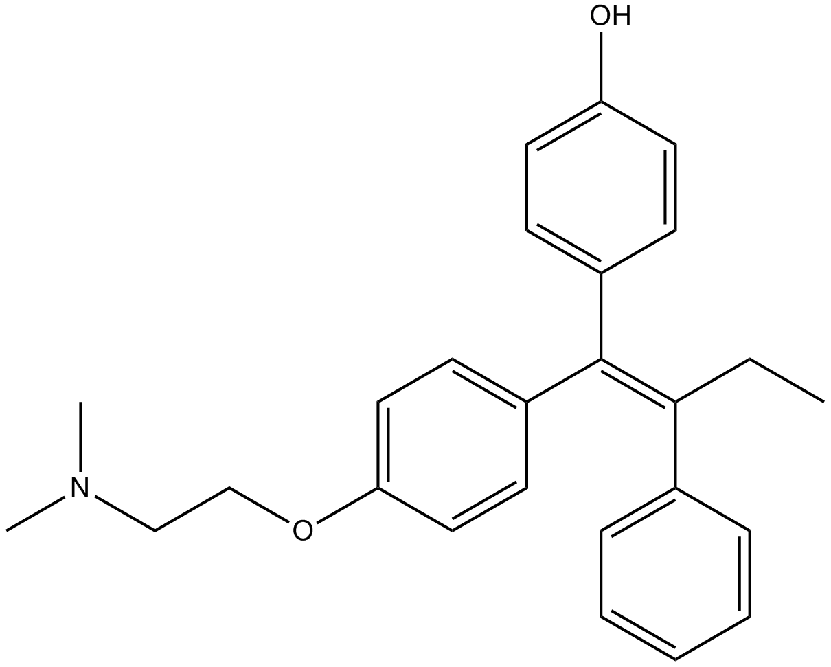 4-Hydroxytamoxifen Chemical Structure