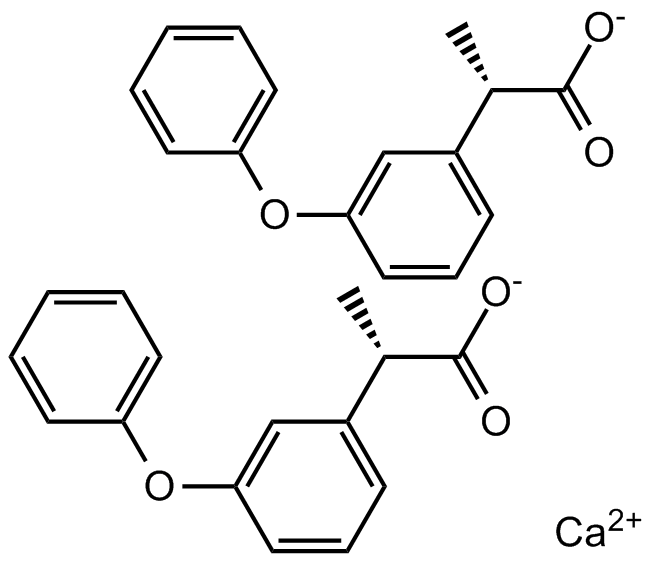 Fenoprofen Calcium Chemical Structure