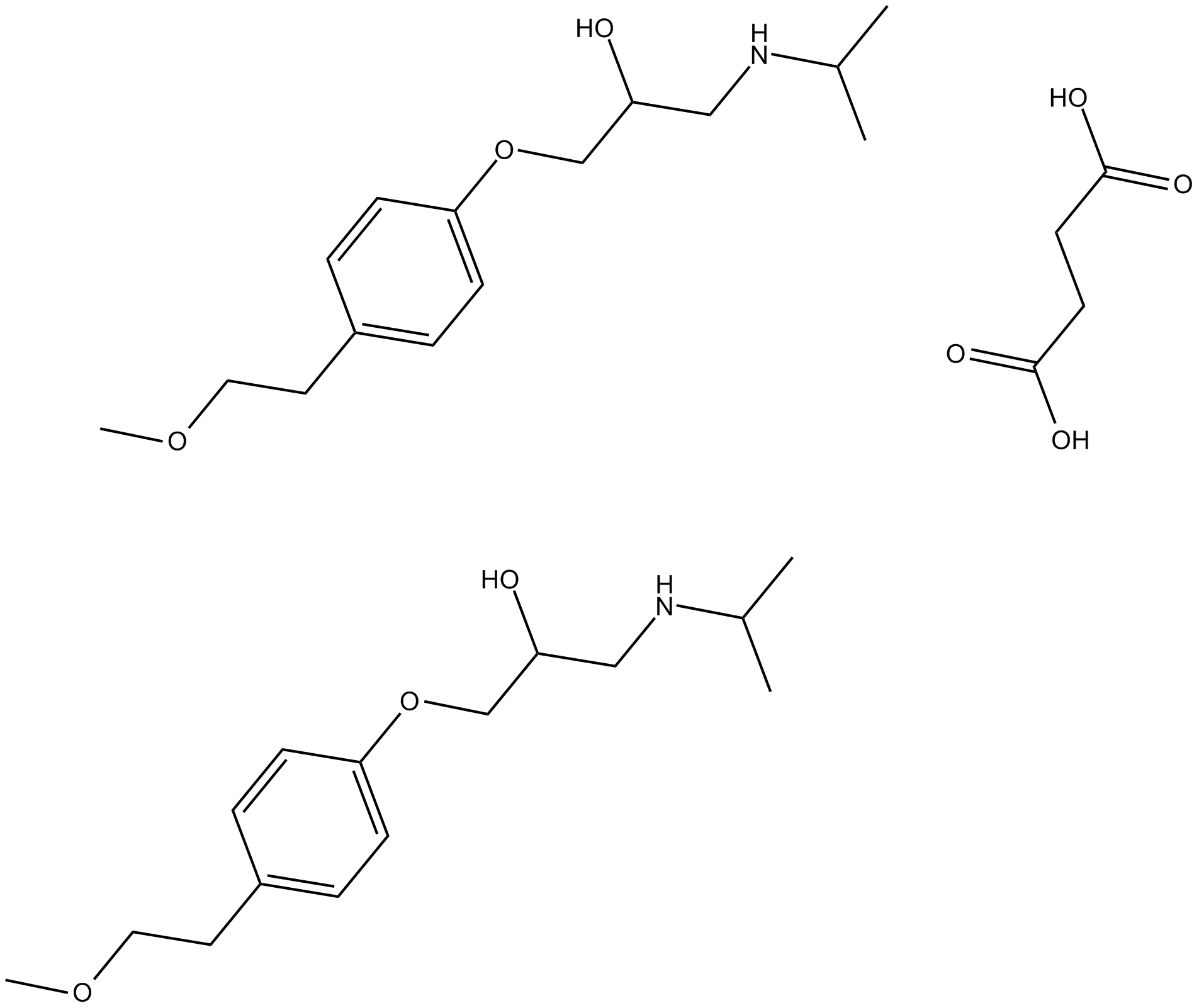 Metoprolol Succinate Chemical Structure